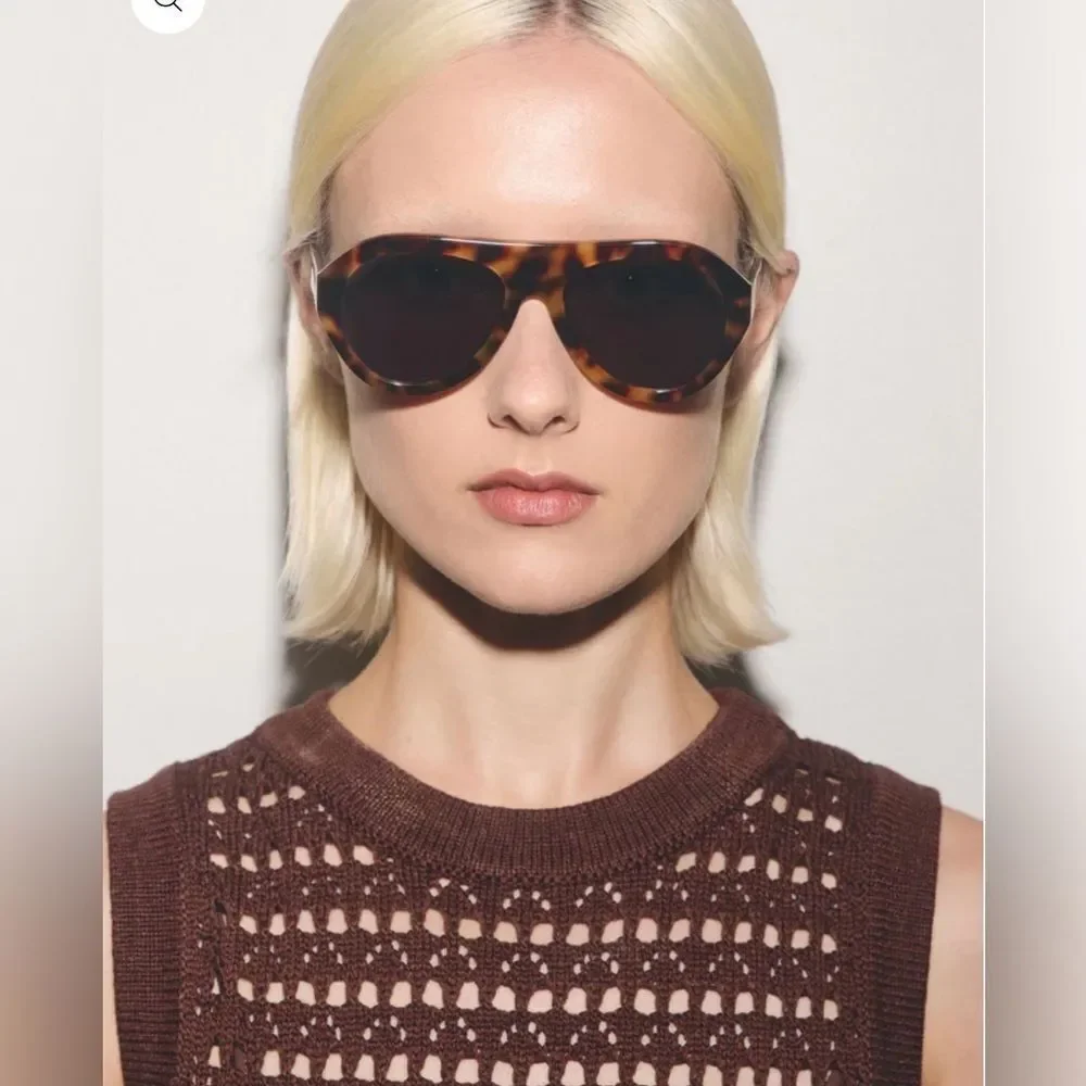 NEW EDERA AVENA  FLAME HAVANA ACETATE SUNGLASSES IN Turquoise
